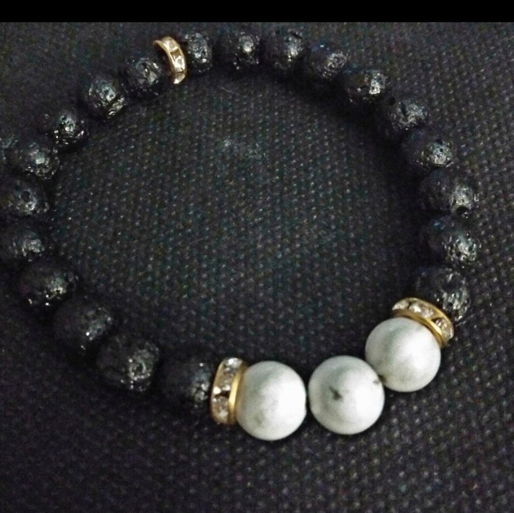 Lava bead bracelet